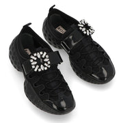 Roger Vivier スニーカー ブラック トレッキングシューズ ビジューバックル RVW63738940TU5