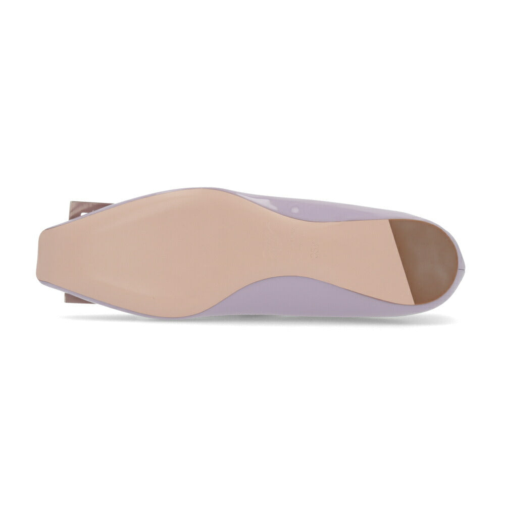 Roger Vivier パンプス パープル フラットシューズ スクエアトゥ