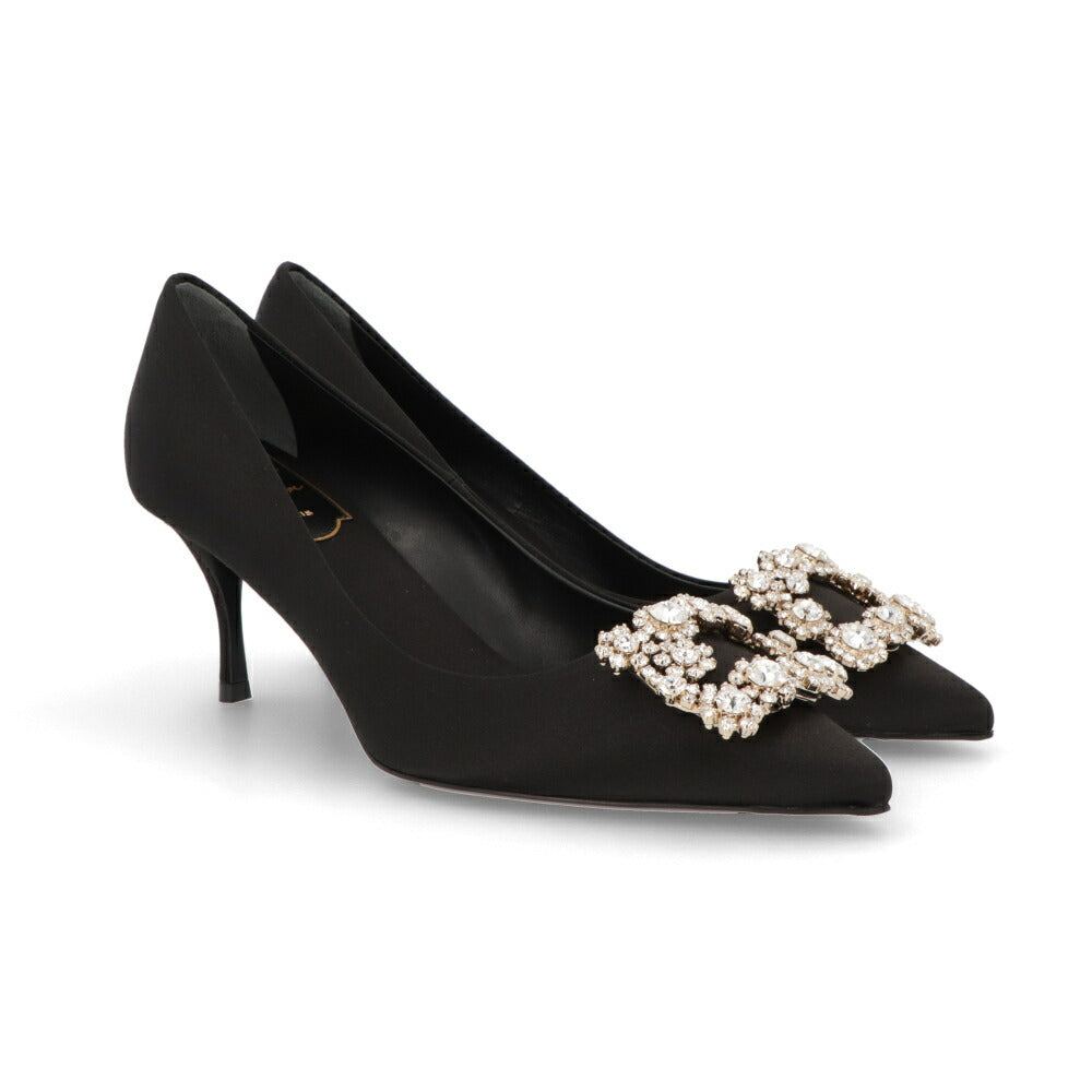 Roger Vivier パンプス ブラック ハイヒール ポインテッドトゥ ビジュー RVW41417620RS0
