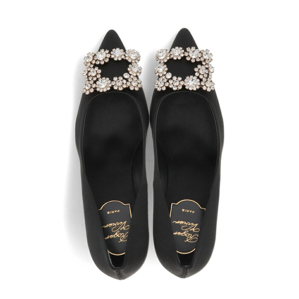 Roger Vivier パンプス ブラック ハイヒール ポインテッドトゥ ビジュー RVW41417620RS0