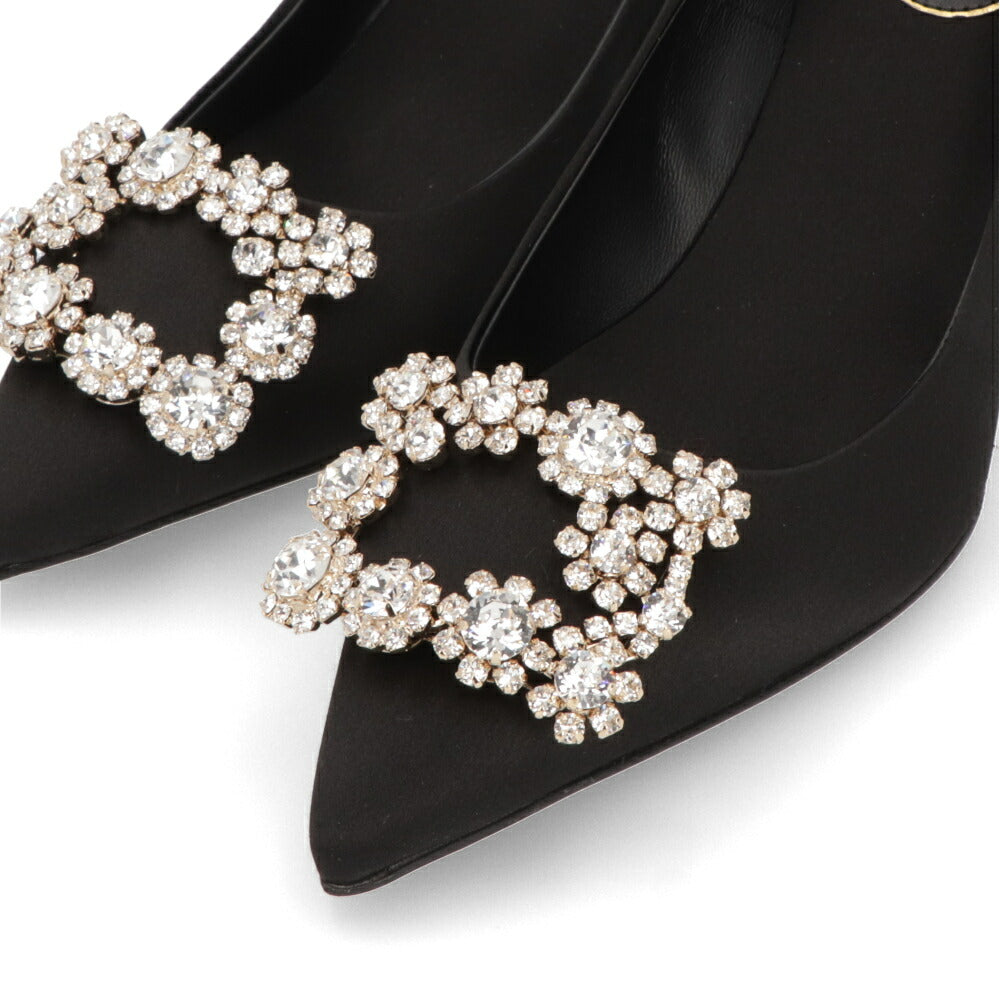 Roger Vivier パンプス ブラック ハイヒール ポインテッドトゥ ビジュー RVW41417620RS0