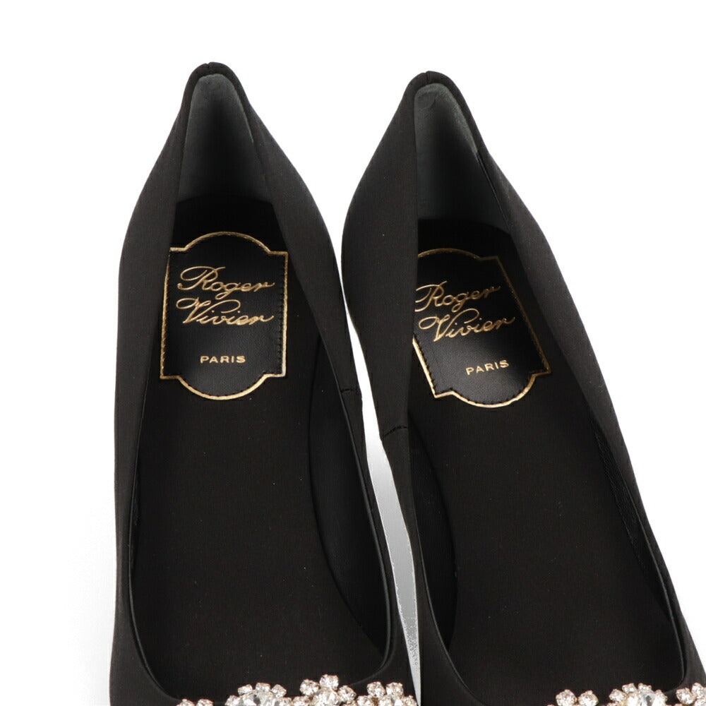 Roger Vivier パンプス ブラック ハイヒール ポインテッドトゥ ビジュー RVW41417620RS0