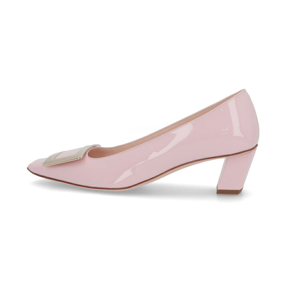 Roger Vivier ロジェ ヴィヴィエ パンプス ピンク スクエアトゥ メタルバックル RVW00600920D1P