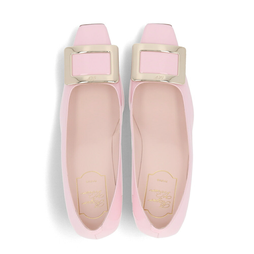 Roger Vivier ロジェ ヴィヴィエ パンプス ピンク スクエアトゥ メタルバックル RVW00600920D1P