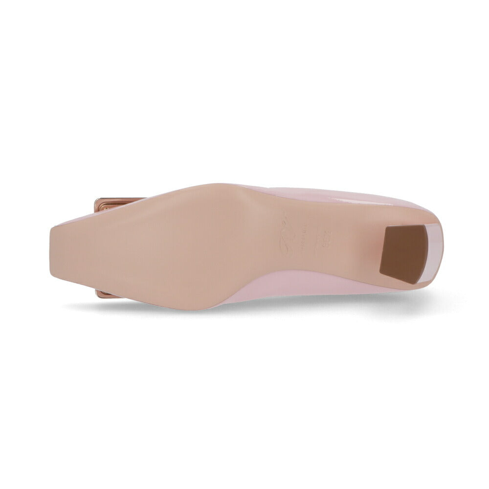 Roger Vivier ロジェ ヴィヴィエ パンプス ピンク スクエアトゥ メタルバックル RVW00600920D1P