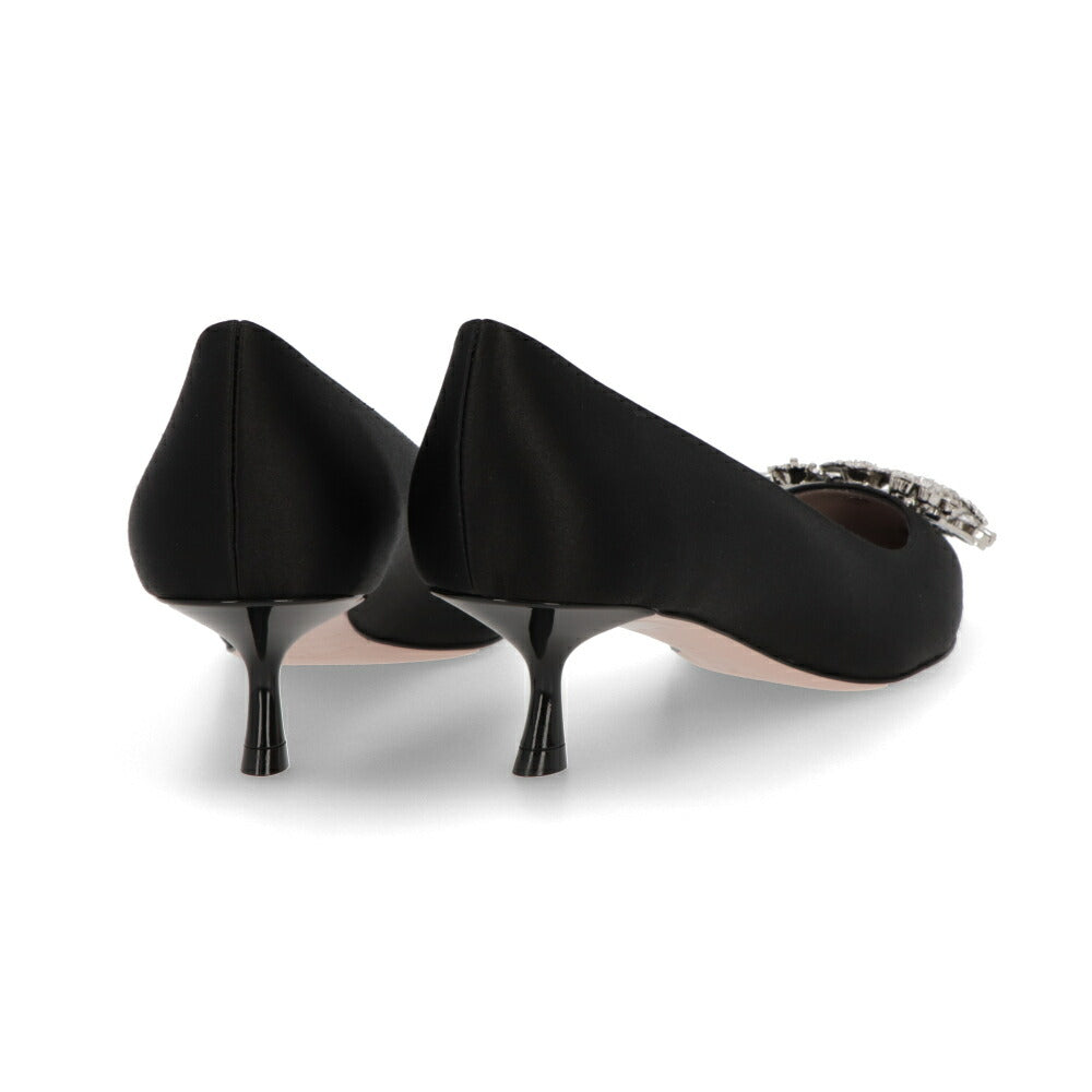 Roger Vivier ロジェ ヴィヴィエ パンプス ブラック ポインテッドトゥ フラワービジュー RVW54328020RS0