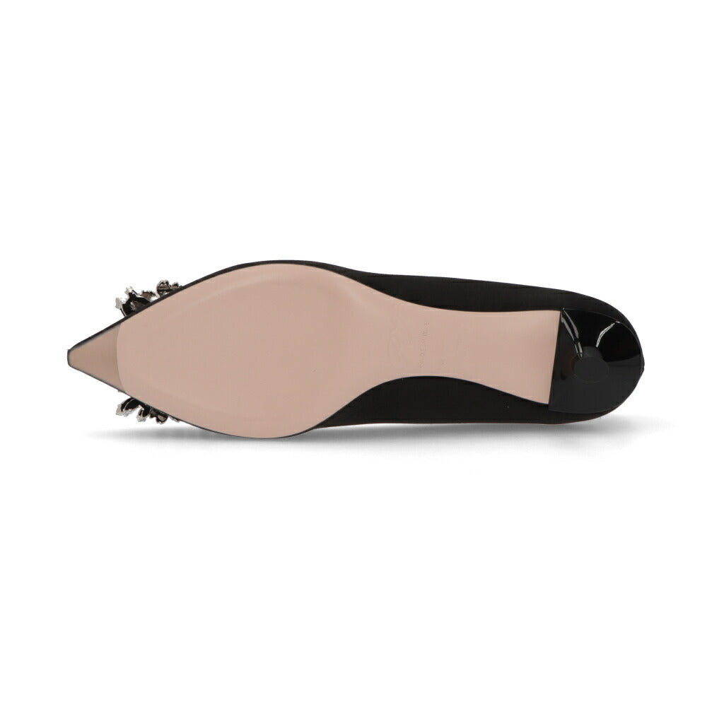 Roger Vivier ロジェ ヴィヴィエ パンプス ブラック ポインテッドトゥ フラワービジュー RVW54328020RS0