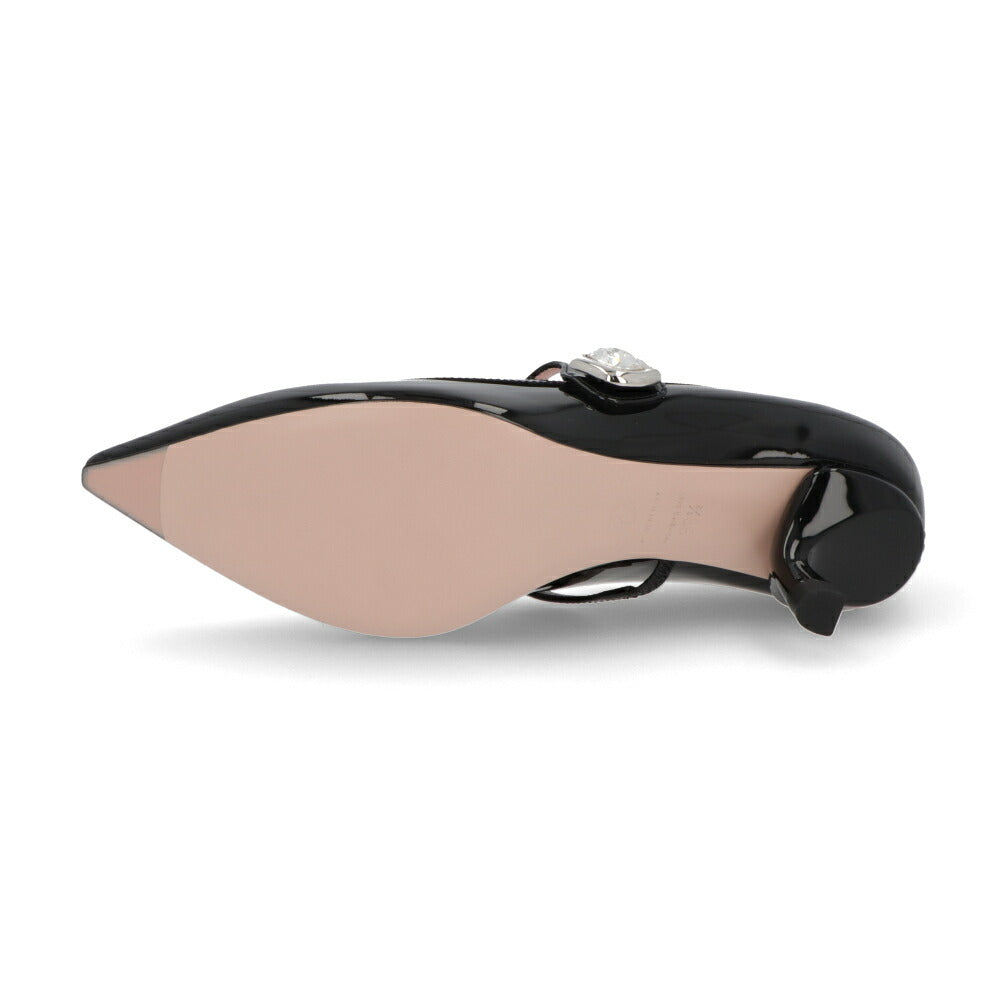 Roger Vivier ロジェ ヴィヴィエ パンプス オフホワイト×ブラック ブラック ポインテッドトゥ メリージェーン RVW63839280D1P