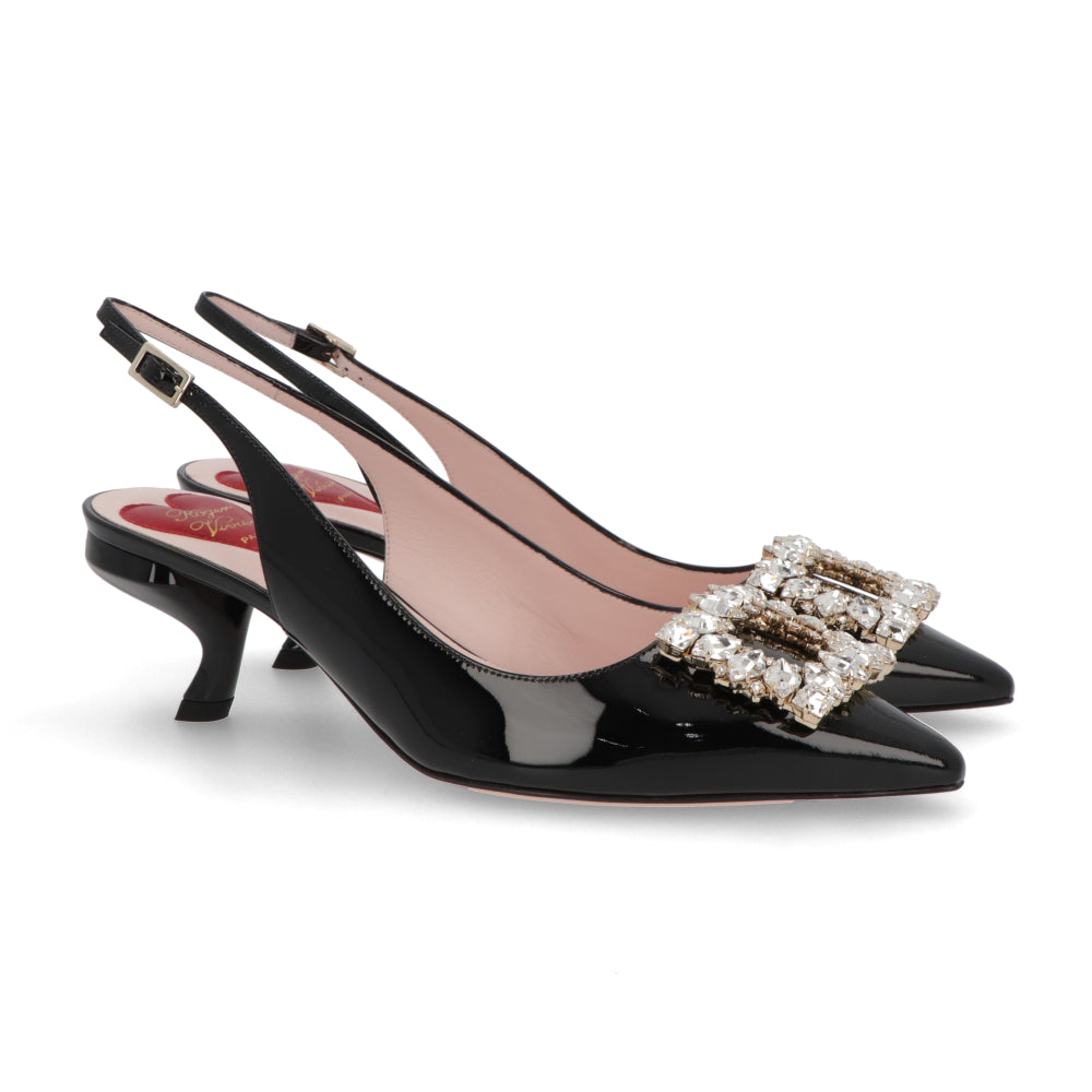 Roger Vivier ロジェ ヴィヴィエ パンプス ブラック クリーム ミュール RVW63834500D1P