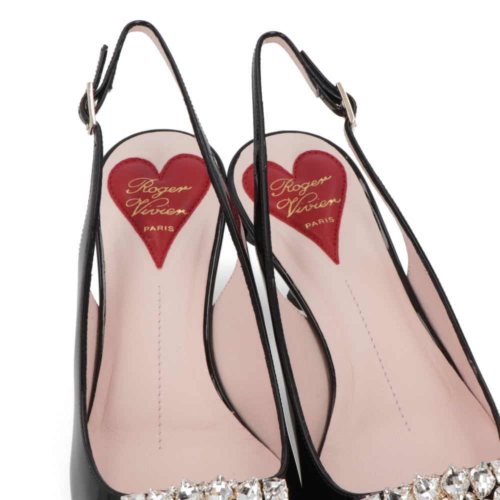 Roger Vivier ロジェ ヴィヴィエ パンプス ブラック クリーム ミュール RVW63834500D1P