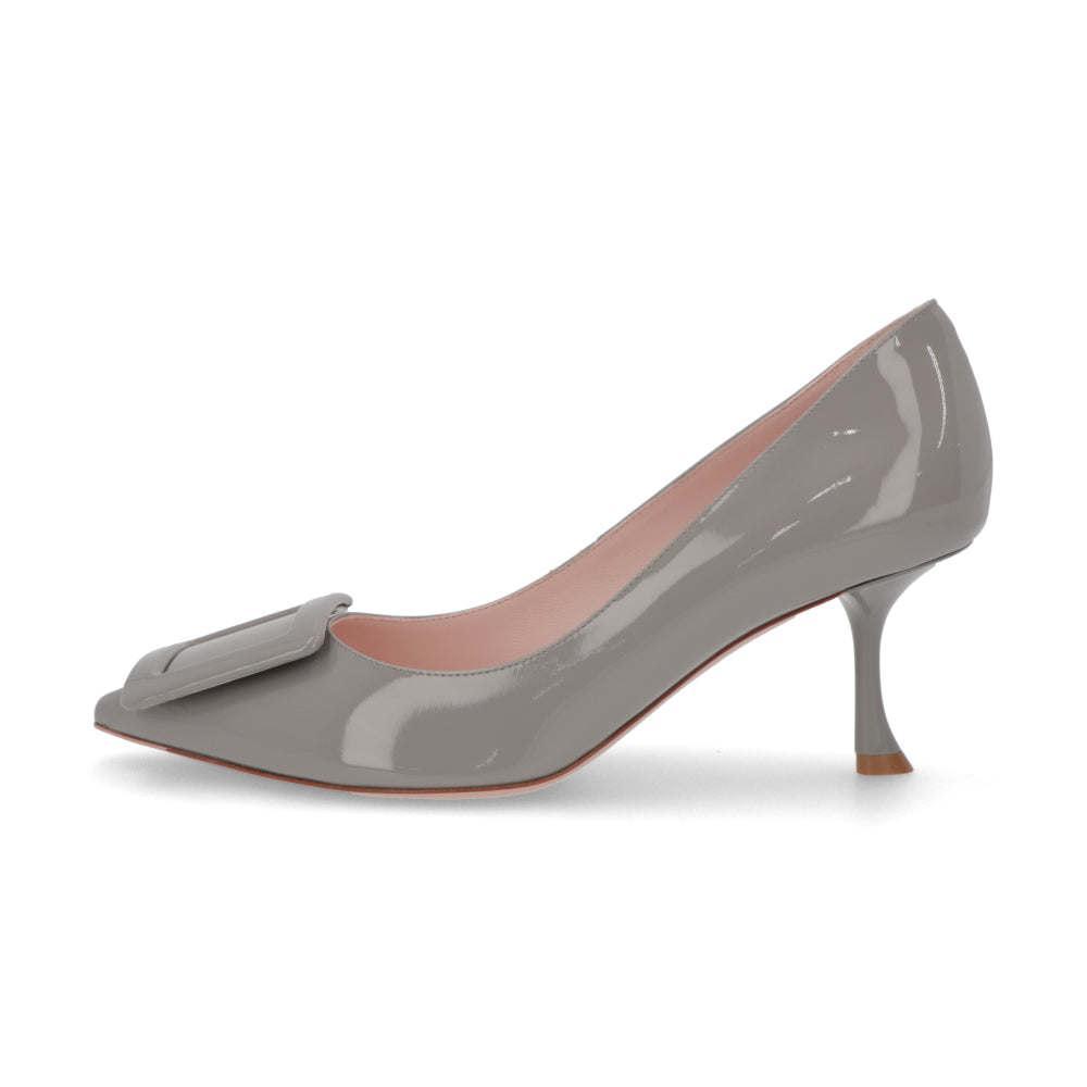 Roger Vivier ロジェ ヴィヴィエ パンプス グレー ブラック クリーム ポインテッドトゥ RVW61830690D1P
