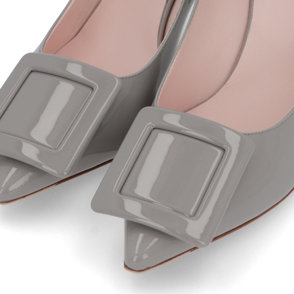 Roger Vivier ロジェ ヴィヴィエ パンプス グレー ブラック クリーム ポインテッドトゥ RVW61830690D1P