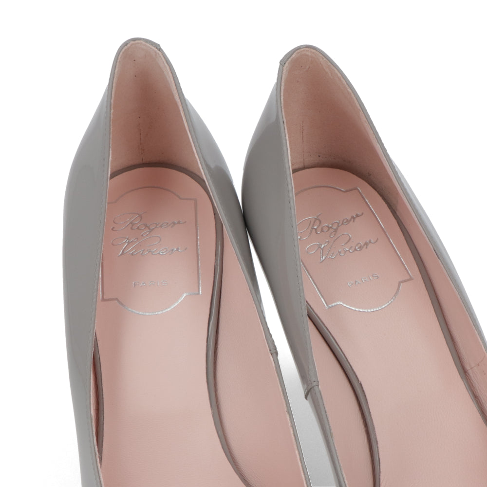 Roger Vivier ロジェ ヴィヴィエ パンプス グレー ブラック クリーム ポインテッドトゥ RVW61830690D1P