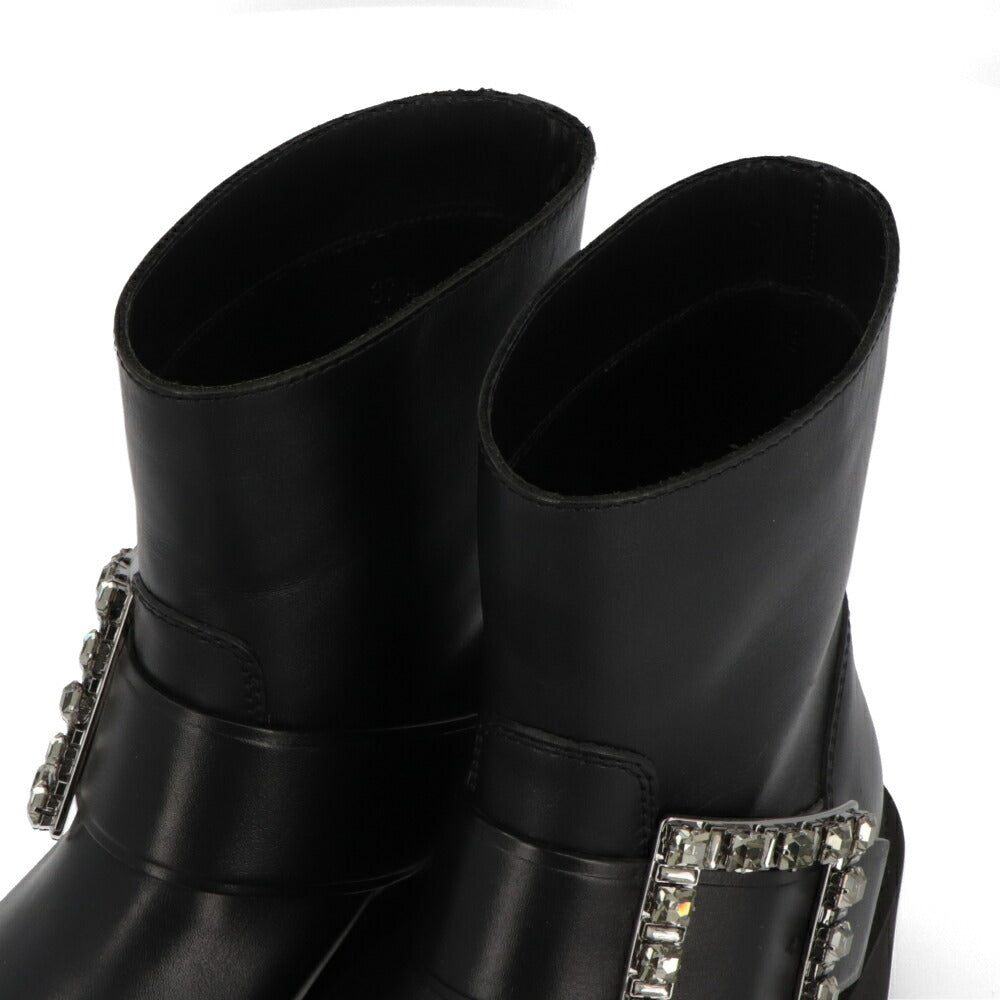 Roger Vivier ブーツ ブラック ビジューバックル アンクルブーツ ショートブーツ RVW74039630TTQ