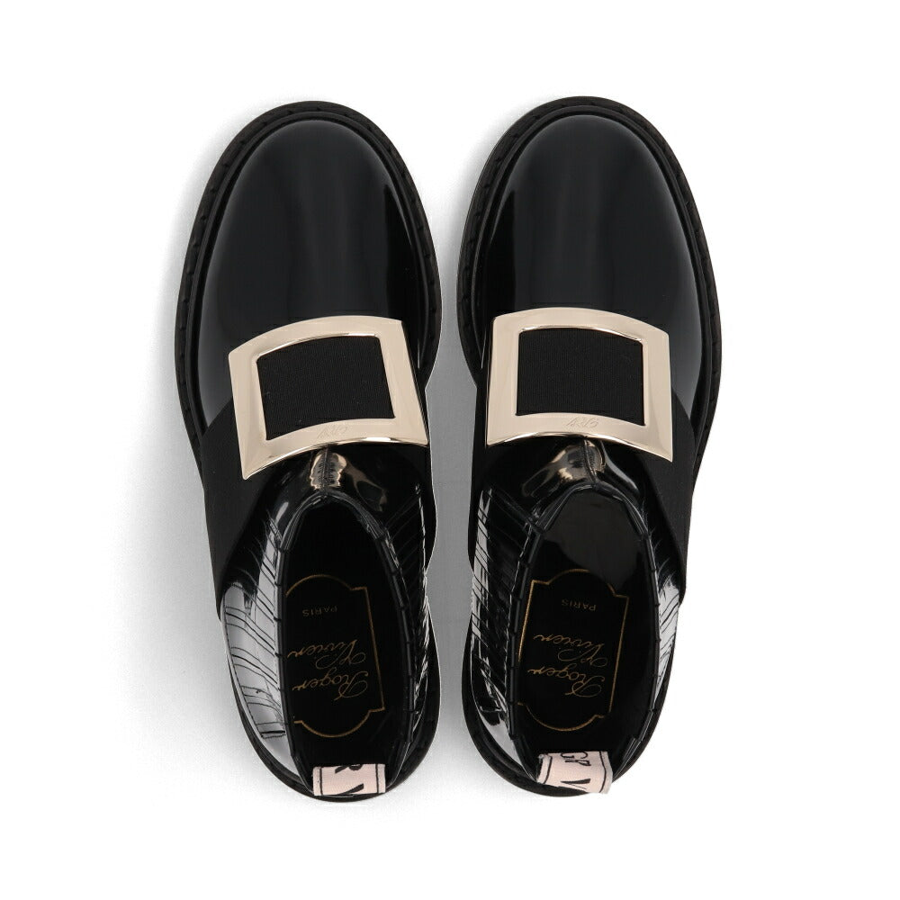 Roger Vivier ロジェ ヴィヴィエ ブーツ ブラック サイドゴア メタルバックル ショートブーツ RVW54825170MRK