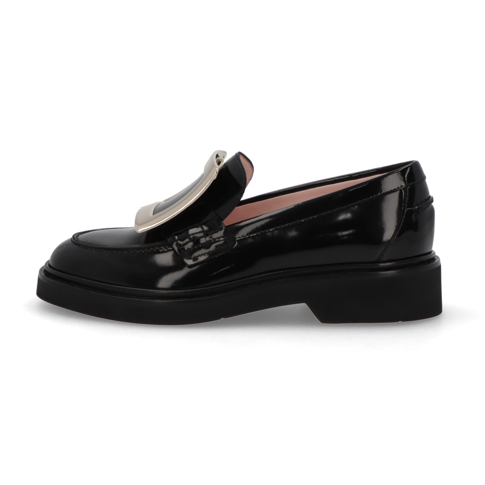 Roger Vivier ロジェ ヴィヴィエ レザーシューズ ブラック VIV RANGERS MET BUC LOAFER ローファー メタルバックル ローファー RVW54825190MRK