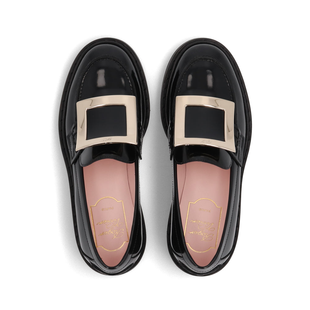 Roger Vivier ロジェ ヴィヴィエ レザーシューズ ブラック VIV RANGERS MET BUC LOAFER ローファー メタルバックル ローファー RVW54825190MRK