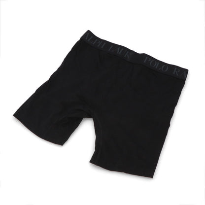 【新品】ラルフローレン Ralph Lauren 下着 パンツ メンズ ブラック ブルー コットン レーヨン ポリウレタン ロゴ 刺繍 ３枚セット シンプル ブリーフ ボクサーパンツ LFBBP3