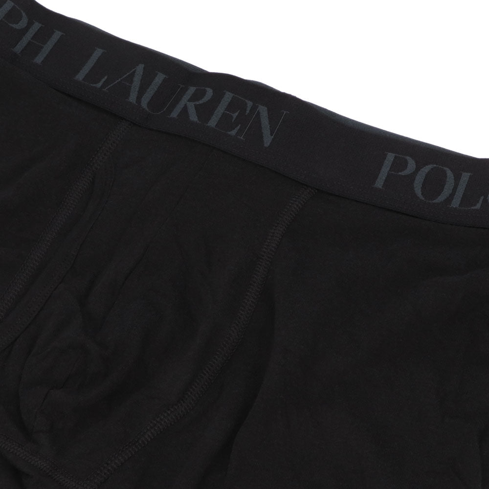 【新品】ラルフローレン Ralph Lauren 下着 パンツ メンズ ブラック ブルー コットン レーヨン ポリウレタン ロゴ 刺繍 ３枚セット シンプル ブリーフ ボクサーパンツ LFBBP3