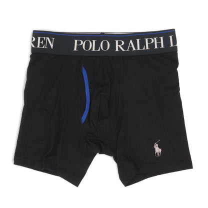 【新品】ラルフローレン Ralph Lauren 下着 パンツ メンズ ブラック マルチカラー ポリエステル エラスタン ロゴ プリント ３枚セット シンプル ブリーフ ボクサーパンツ LBBBP3