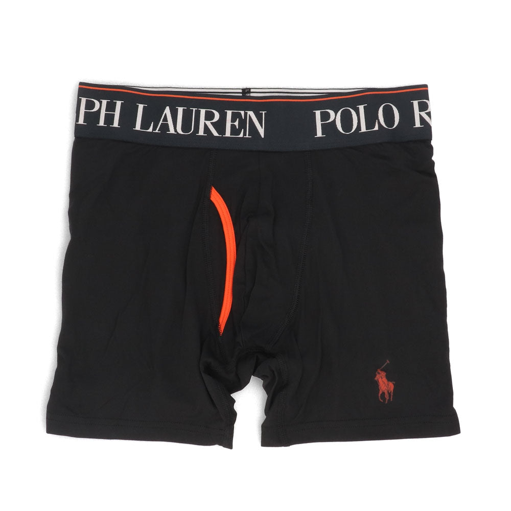 【新品】ラルフローレン Ralph Lauren 下着 パンツ メンズ ブラック マルチカラー ポリエステル エラスタン ロゴ プリント ３枚セット シンプル ブリーフ ボクサーパンツ LBBBP3