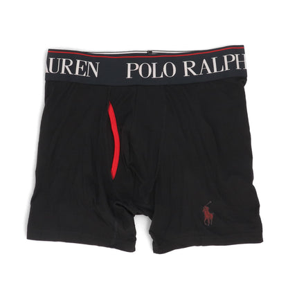 【新品】ラルフローレン Ralph Lauren 下着 パンツ メンズ ブラック マルチカラー ポリエステル エラスタン ロゴ プリント ３枚セット シンプル ブリーフ ボクサーパンツ LBBBP3
