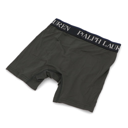 【新品】ラルフローレン Ralph Lauren 下着 パンツ メンズ ブラック マルチカラー ポリエステル エラスタン ロゴ プリント ３枚セット シンプル ブリーフ ボクサーパンツ LBBBP3