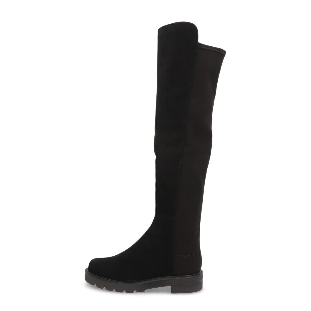 スチュアートワイツマン STUART WEITZMAN シューズ ブーツ レディース 5050 LIFT ブラック レザー 合成繊維 厚底ブーツ 無地 シンプル ロングブーツ S0389
