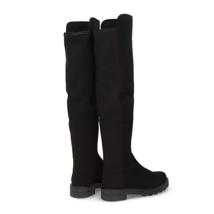 スチュアートワイツマン STUART WEITZMAN シューズ ブーツ レディース 5050 LIFT ブラック レザー 合成繊維 厚底ブーツ 無地 シンプル ロングブーツ S0389
