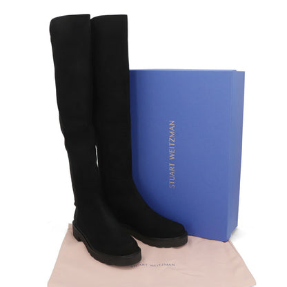 スチュアートワイツマン STUART WEITZMAN シューズ ブーツ レディース 5050 LIFT ブラック レザー 合成繊維 厚底ブーツ 無地 シンプル ロングブーツ S0389