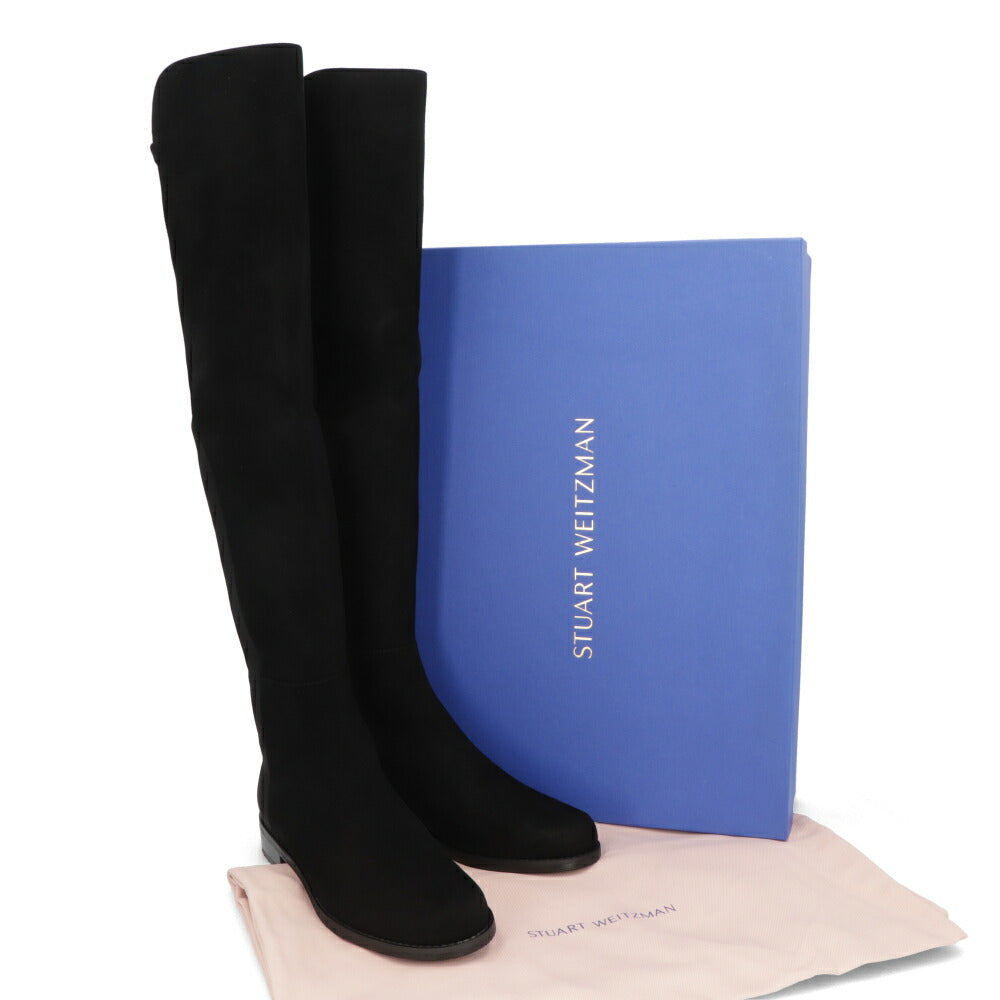 スチュアートワイツマン STUART WEITZMAN シューズ ブーツ レディース 5050 ブラック レザー 合成繊維 厚底ブーツ 無地 シンプル ロングブーツ S4465
