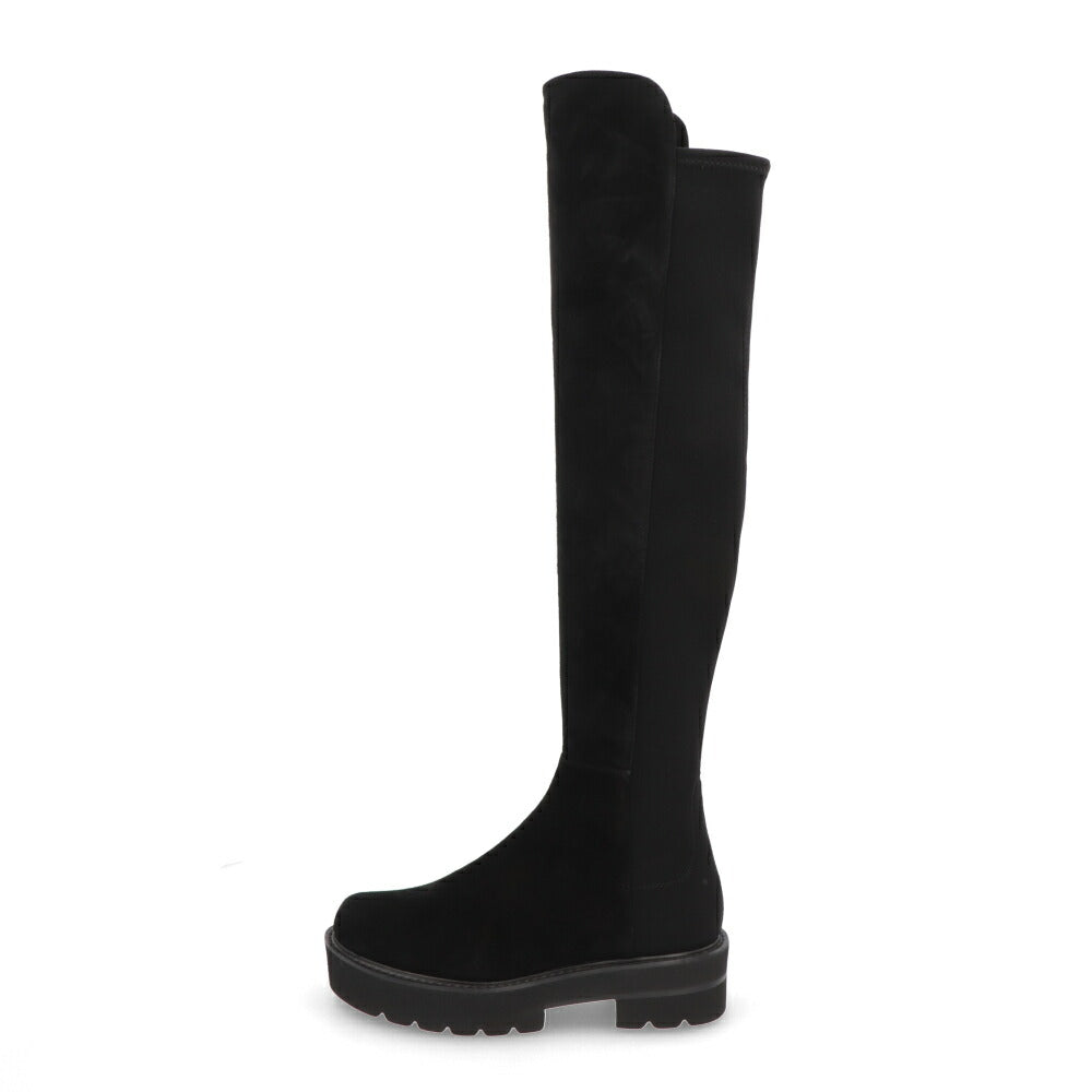 スチュアートワイツマン STUART WEITZMAN シューズ ブーツ レディース 5050 ULTRALIFT BOOT ブラック レザー 合成繊維 厚底ブーツ 無地 シンプル ロングブーツ S6056