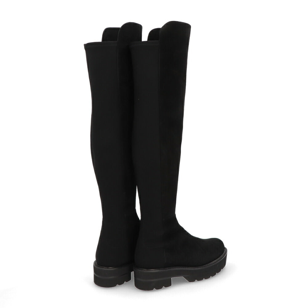 スチュアートワイツマン STUART WEITZMAN シューズ ブーツ レディース 5050 ULTRALIFT BOOT ブラック レザー 合成繊維 厚底ブーツ 無地 シンプル ロングブーツ S6056