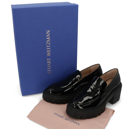 スチュアートワイツマン STUART WEITZMAN シューズ レザーシューズ レディース SOHO LOAFER ブラック パテントレザー 厚底ローファー 無地 シンプル ロゴ ローファー SB814