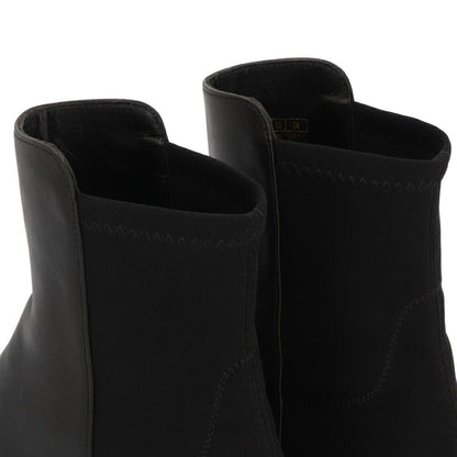 スチュアートワイツマン STUART WEITZMAN シューズ ブーツ レディース 5050 SOHO BOOTIE ブラック レザー 合成繊維 厚底ブーツ 無地 シンプル ロゴ ショートブーツ SC722