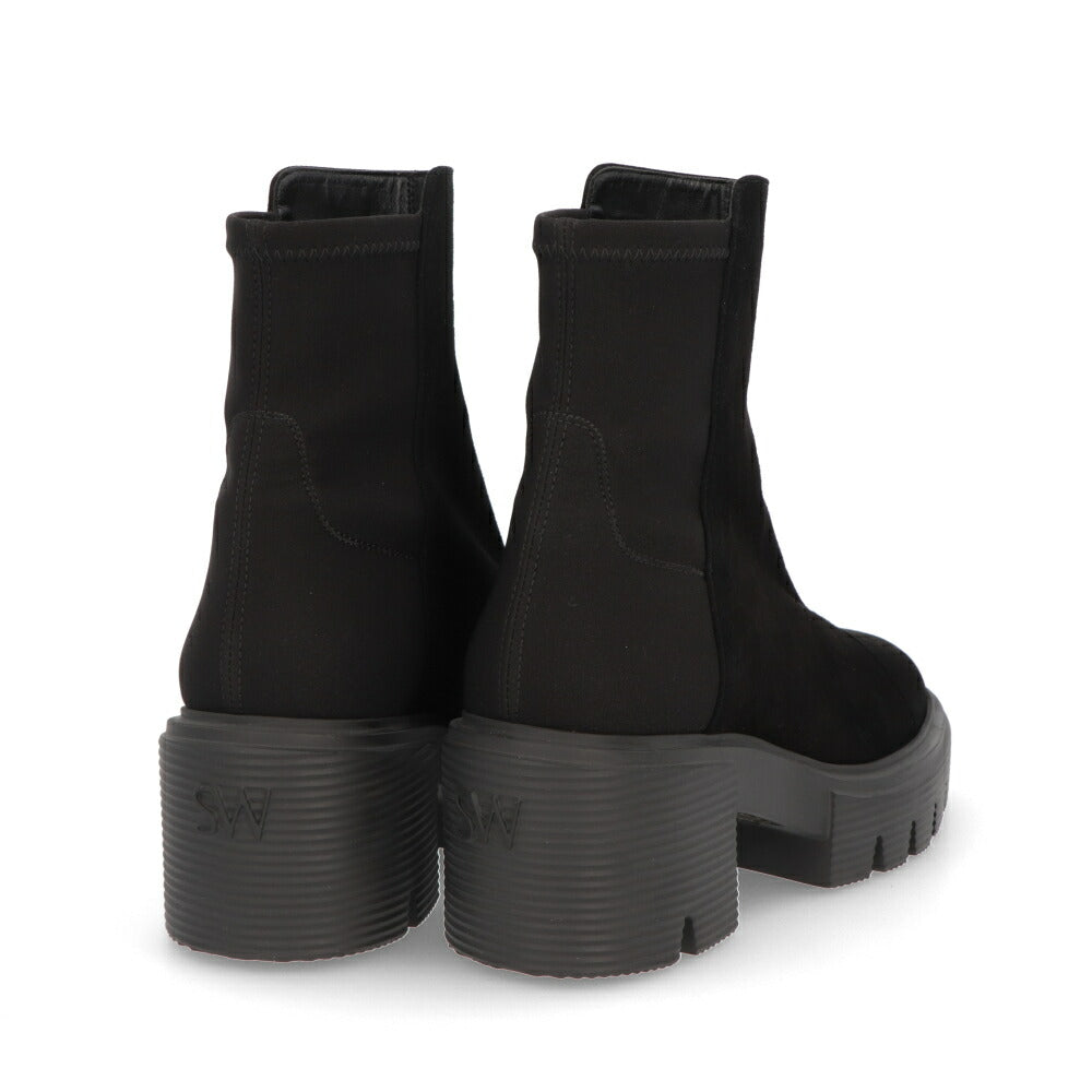 スチュアートワイツマン STUART WEITZMAN シューズ ブーツ レディース 5050 SOHO BOOTIE ブラック レザー 合成繊維 厚底ブーツ 無地 シンプル ロゴ ショートブーツ SC723