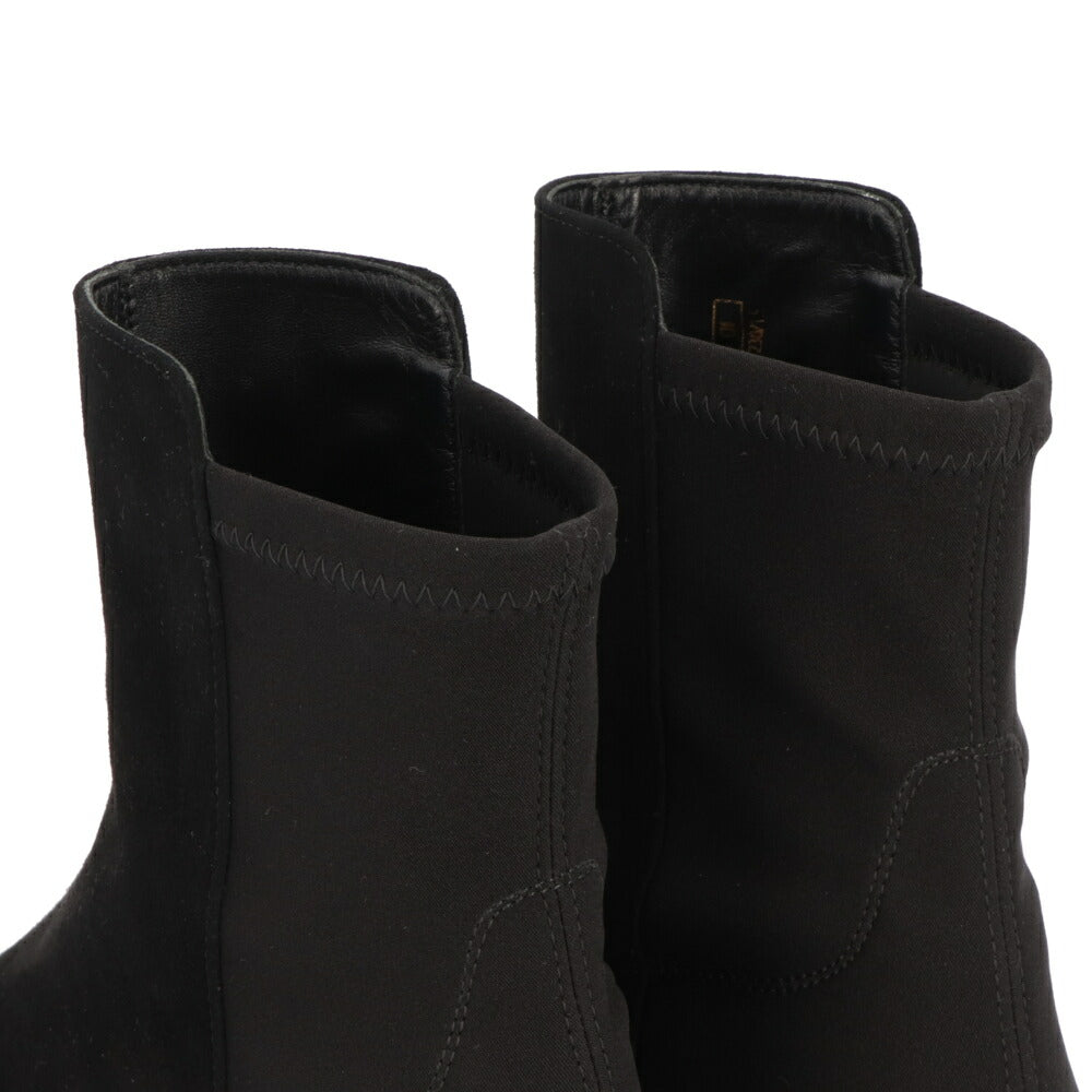 スチュアートワイツマン STUART WEITZMAN シューズ ブーツ レディース 5050 SOHO BOOTIE ブラック レザー 合成繊維 厚底ブーツ 無地 シンプル ロゴ ショートブーツ SC723