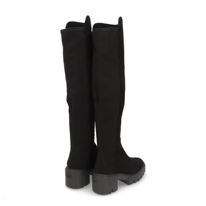 スチュアートワイツマン STUART WEITZMAN シューズ ブーツ レディース 5050 SOHO BOOT ブラック レザー 合成繊維 厚底ブーツ 無地 シンプル ロゴ ロングブーツ SC729