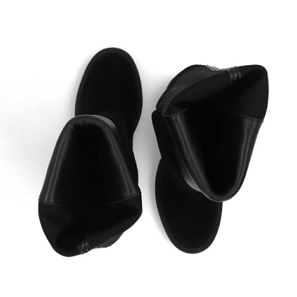 スチュアートワイツマン STUART WEITZMAN シューズ ブーツ レディース 5050 SOHO BOOT ブラック レザー 合成繊維 厚底ブーツ 無地 シンプル ロゴ ロングブーツ SC729