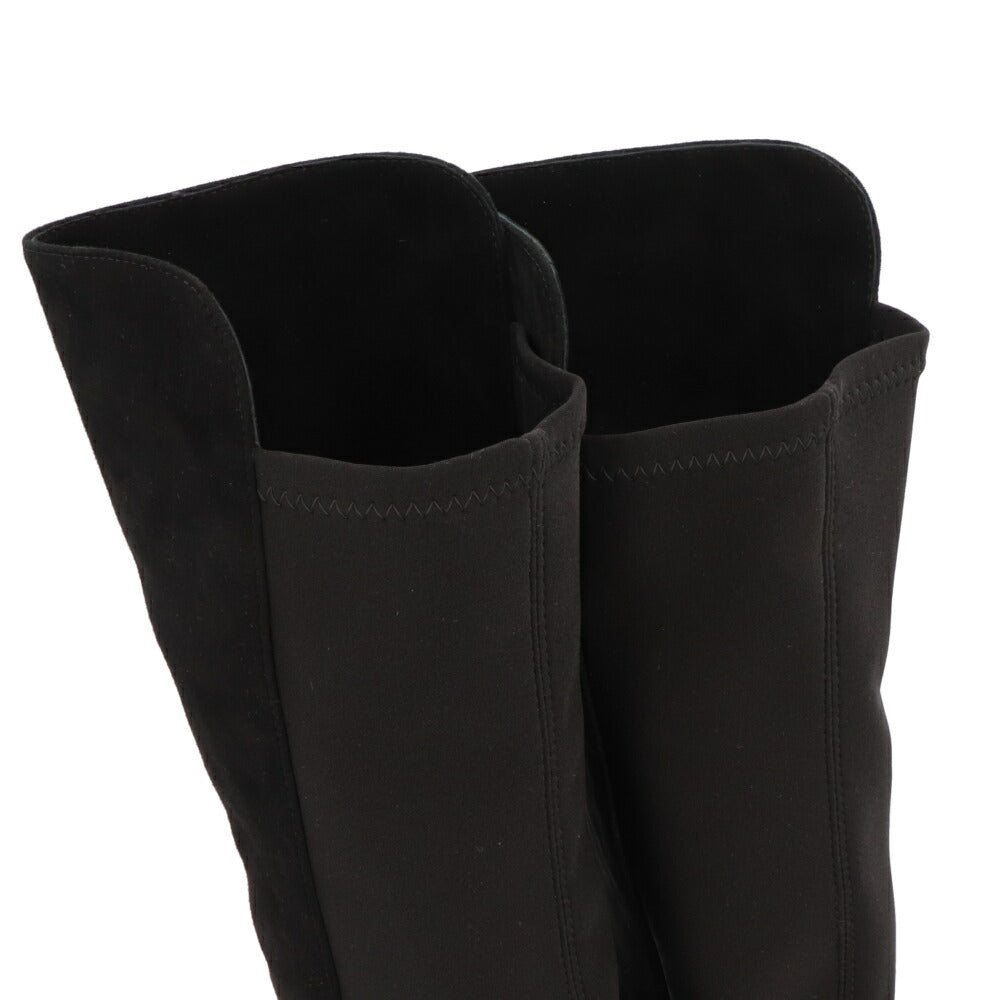 スチュアートワイツマン STUART WEITZMAN シューズ ブーツ レディース 5050 SOHO BOOT ブラック レザー 合成繊維 厚底ブーツ 無地 シンプル ロゴ ロングブーツ SC729