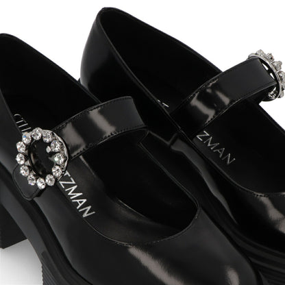 スチュアートワイツマン STUART WEITZMAN シューズ レザーシューズ レディース SOHO GEM MARY JANE ブラック パテントレザー 厚底ローファー 無地 シンプル ロゴ ビジュー付き ローファー SG814