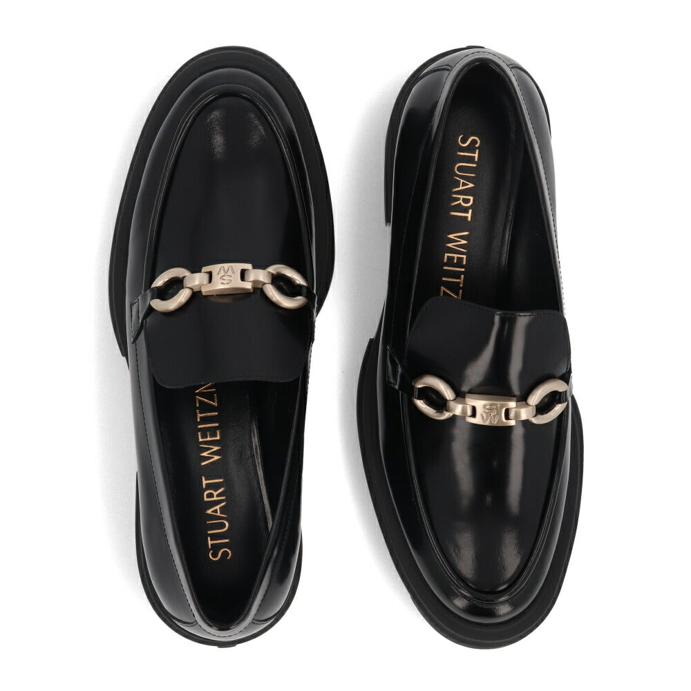 スチュアートワイツマン STUART WEITZMAN シューズ レザーシューズ レディース NOLITA SW SGNATRE LF ブラック ボルドー パテントレザー 厚底ローファー 無地 シンプル ロゴ  ローファー SG816