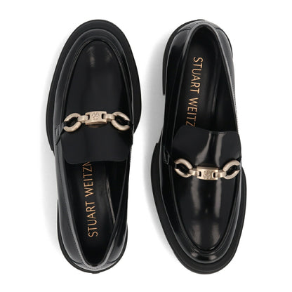 スチュアートワイツマン STUART WEITZMAN シューズ レザーシューズ レディース NOLITA SW SGNATRE LF ブラック ボルドー パテントレザー 厚底ローファー 無地 シンプル ロゴ  ローファー SG816