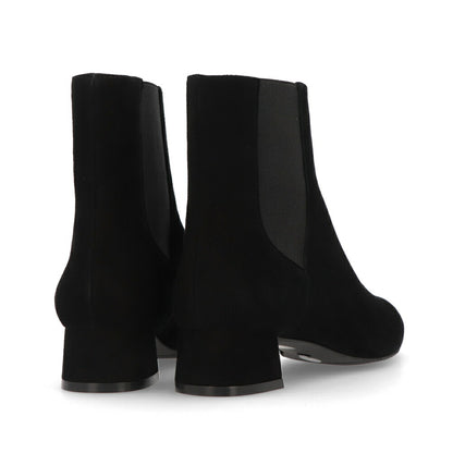 スチュアートワイツマン STUART WEITZMAN シューズ ブーツ レディース ブラック スエード サイドゴアブーツ ヒールあり ローヒール ショートブーツ SG848