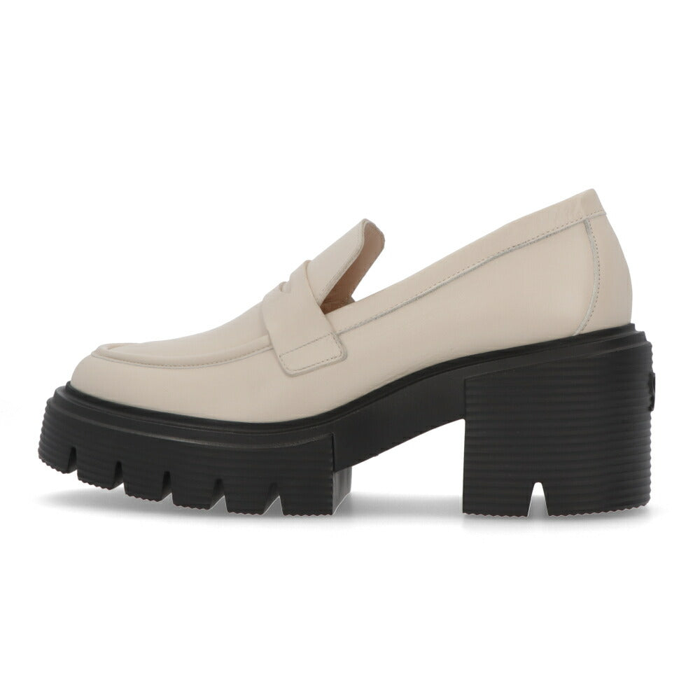 スチュアートワイツマン STUART WEITZMAN シューズ レザーシューズ レディース SOHO LOAFER オフホワイト スムースカーフレザー 厚底ローファー 無地 シンプル ロゴ  ローファー SB815