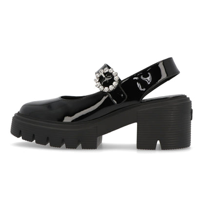 スチュアートワイツマン STUART WEITZMAN シューズ パンプス レディース SOHO GEM MRYJNE SLG ブラック パテントレザー 厚底 メリージェーン スリングバック ロゴ ヒールあり SH273