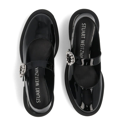 スチュアートワイツマン STUART WEITZMAN シューズ パンプス レディース SOHO GEM MRYJNE SLG ブラック パテントレザー 厚底 メリージェーン スリングバック ロゴ ヒールあり SH273