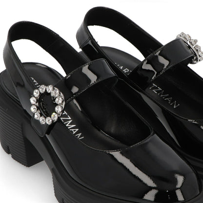 スチュアートワイツマン STUART WEITZMAN シューズ パンプス レディース SOHO GEM MRYJNE SLG ブラック パテントレザー 厚底 メリージェーン スリングバック ロゴ ヒールあり SH273