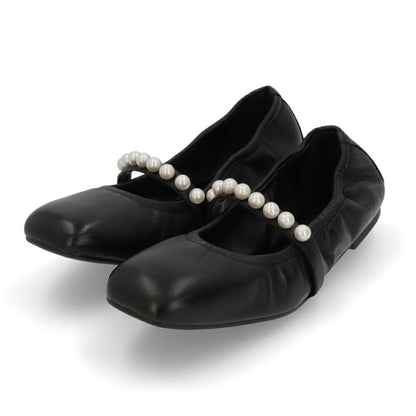 スチュアートワイツマン STUART WEITZMAN シューズ パンプス レディース GOLDIE BALLET FLAT ブラック レザー バレエシューズ レザーシューズ パール付き フラットシューズ ヒールなし SF896