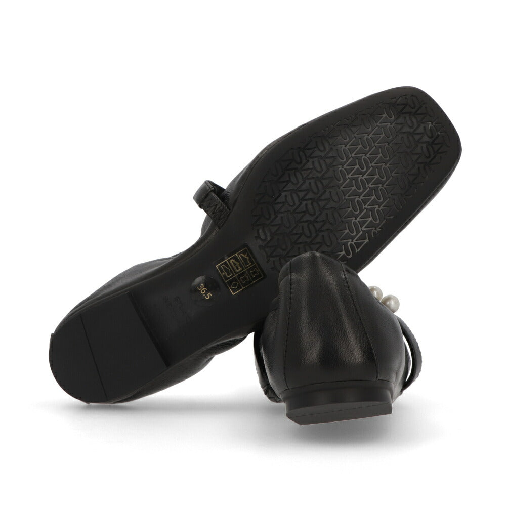 スチュアートワイツマン STUART WEITZMAN シューズ パンプス レディース GOLDIE BALLET FLAT ブラック レザー バレエシューズ レザーシューズ パール付き フラットシューズ ヒールなし SF896